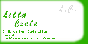 lilla csele business card